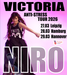 Ukrainian singer Victoria Niro will perform in Leipzig and Hamburg on March 27 and 28, 2026