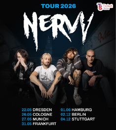 In 2026, the rock band NERVY, led by frontman Zhenya Milkovskiy, sets off on a new major European tour