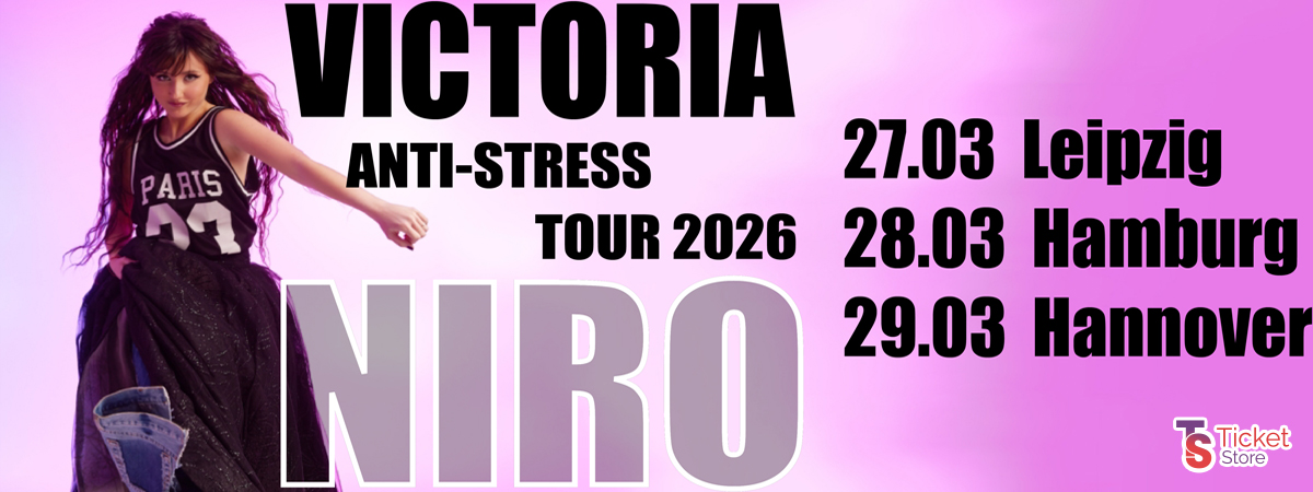 Victoria Niro Anti‑Stress Tour 2026 programmā iekļautas populārākās dziesmas un jaunumi